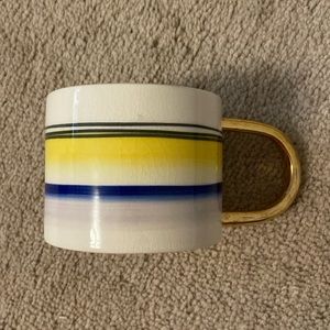 Fliff Carr Ceramics Hand Painted Anthropologie Ceramic Mug. Signed.